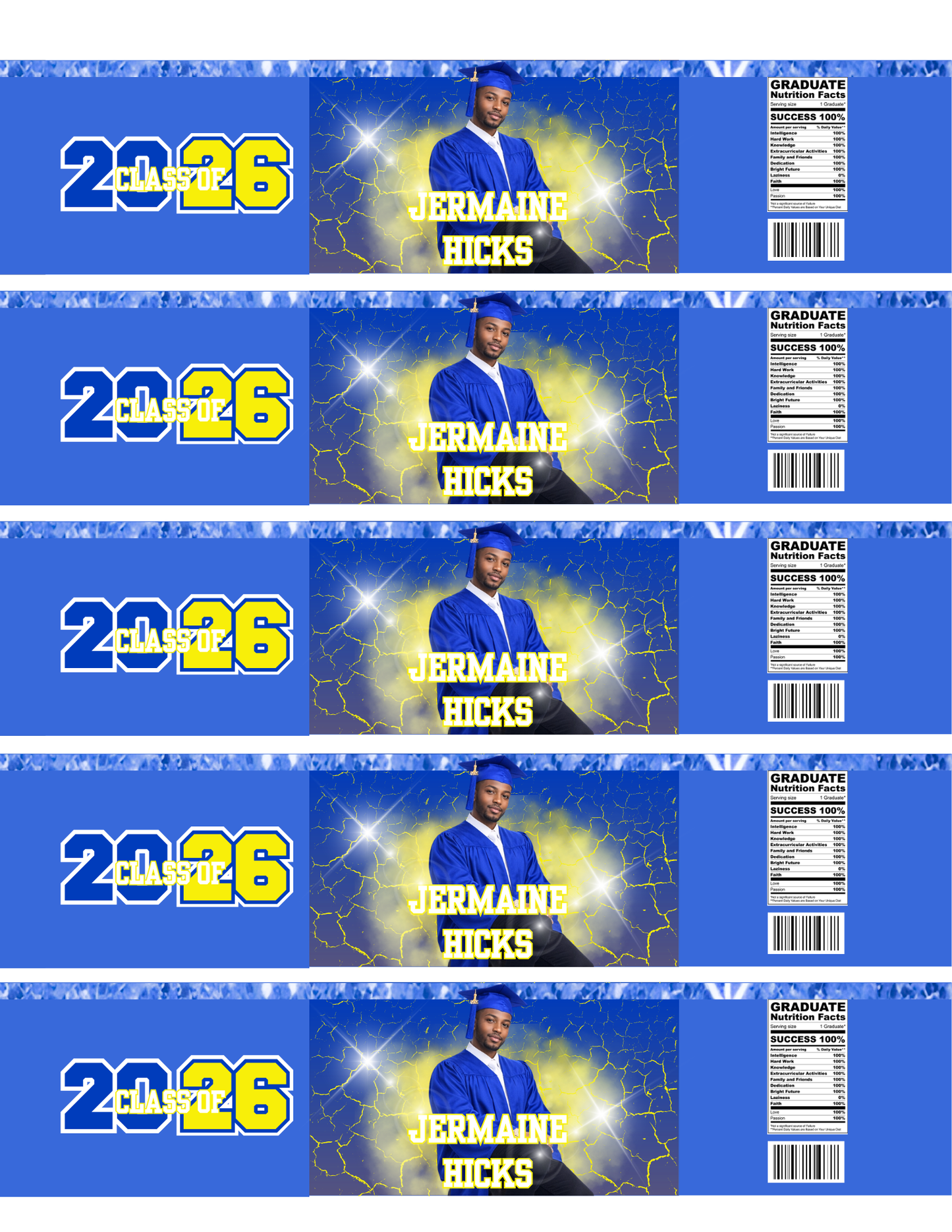 Blue Graduation Party Bundle Template