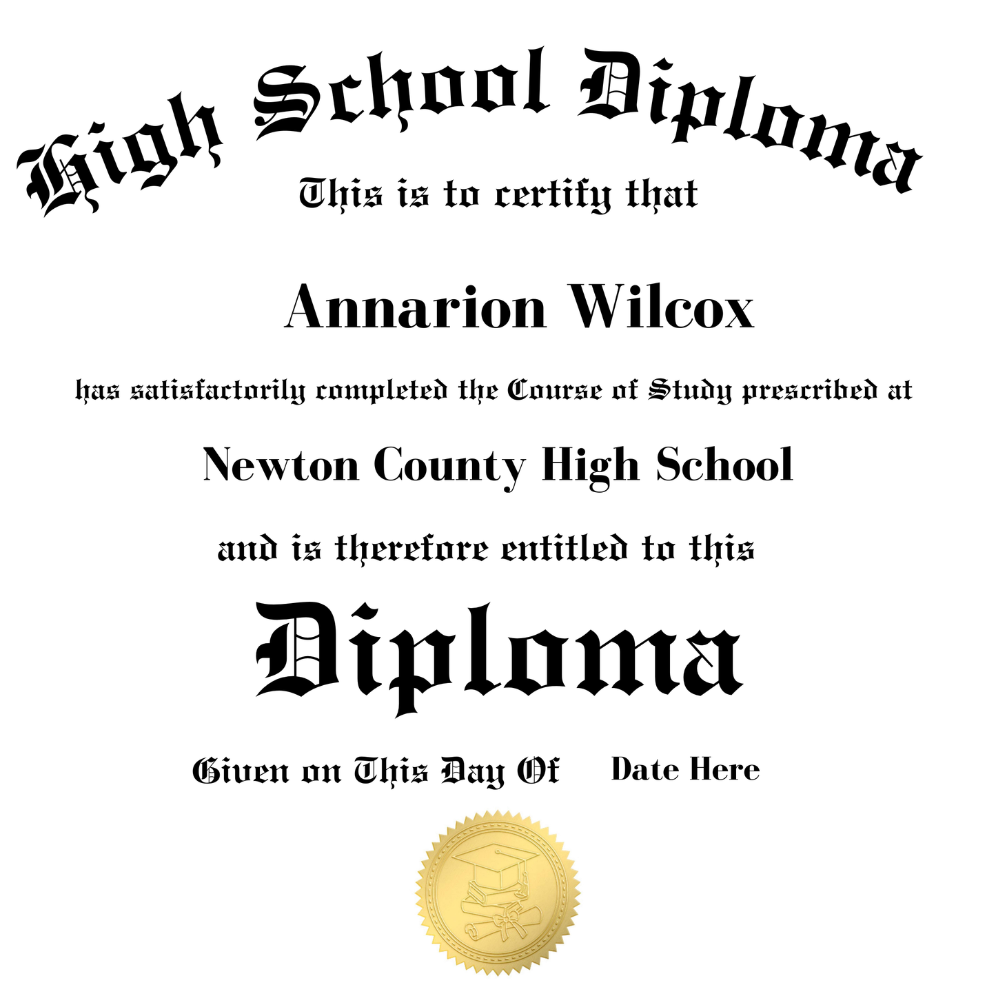 Customizable Graduation Pillow Template