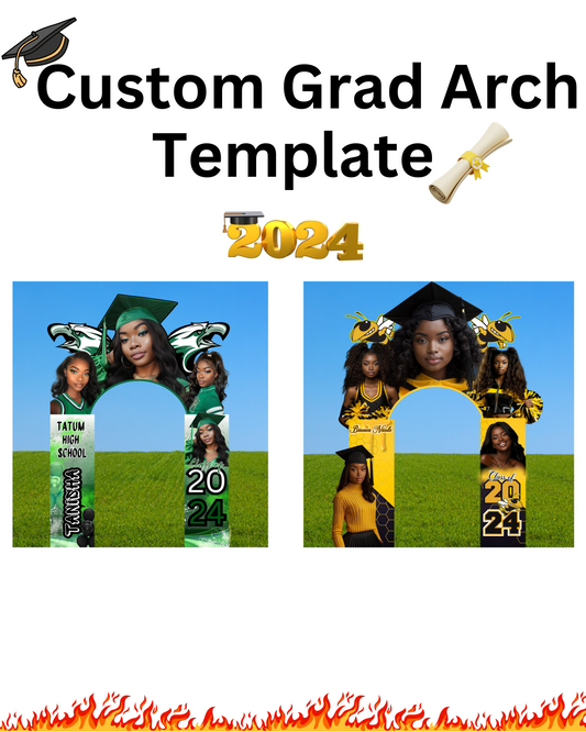 Graduation Arch Template PLR