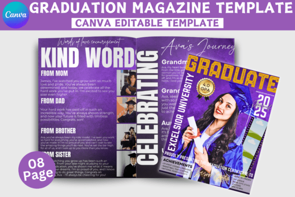 Graduation Magazine Template