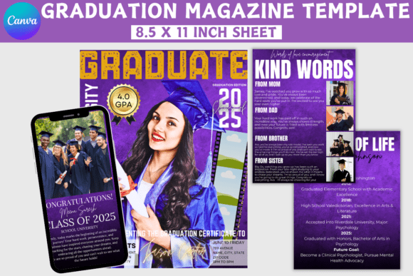 Graduation Magazine Template