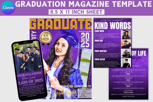 Graduation Magazine Template