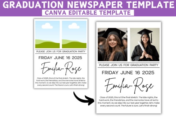 Graduation Newspaper Templates