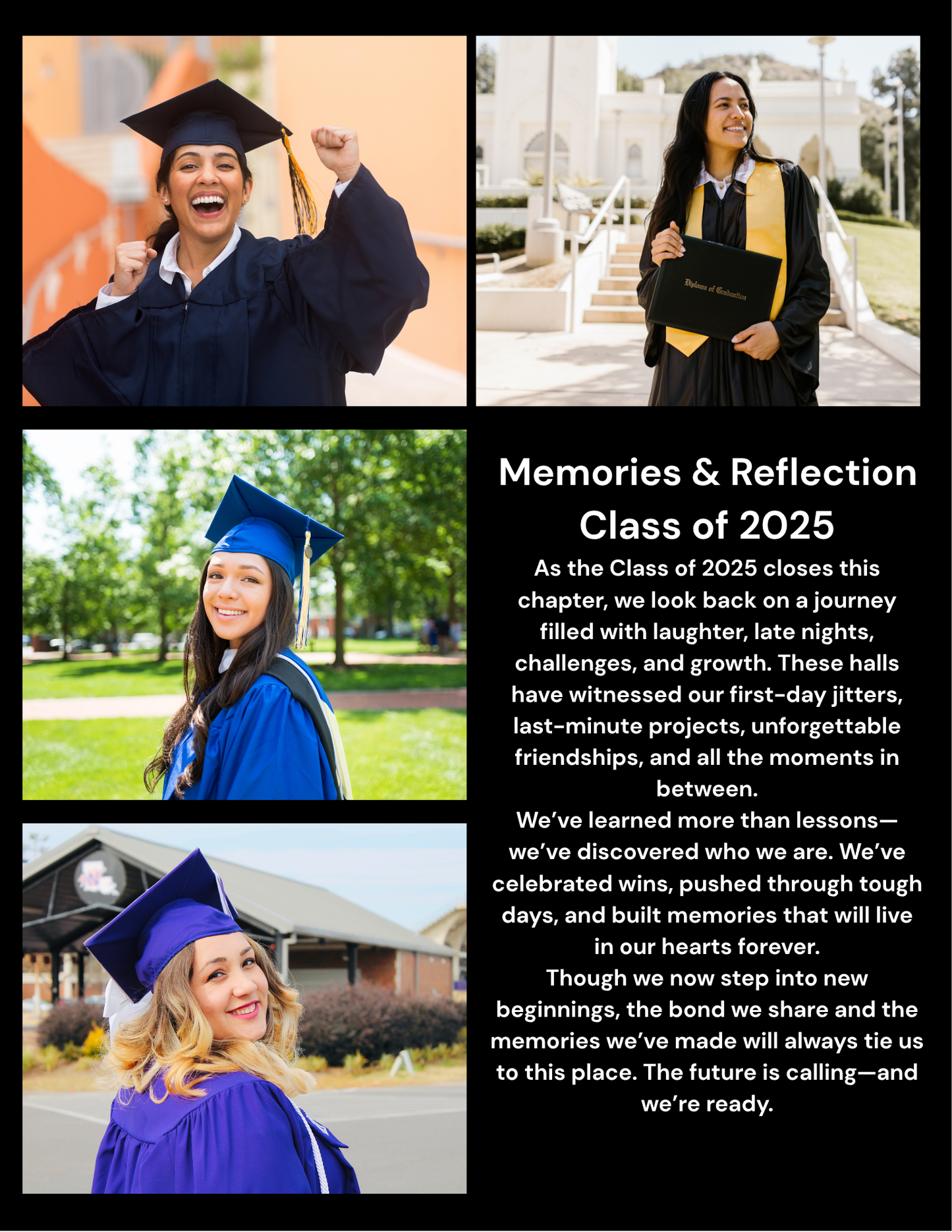 2026 Graduation Magazine Template Bundle | 8-Page Editable Canva Graduation Magazine for Graduates