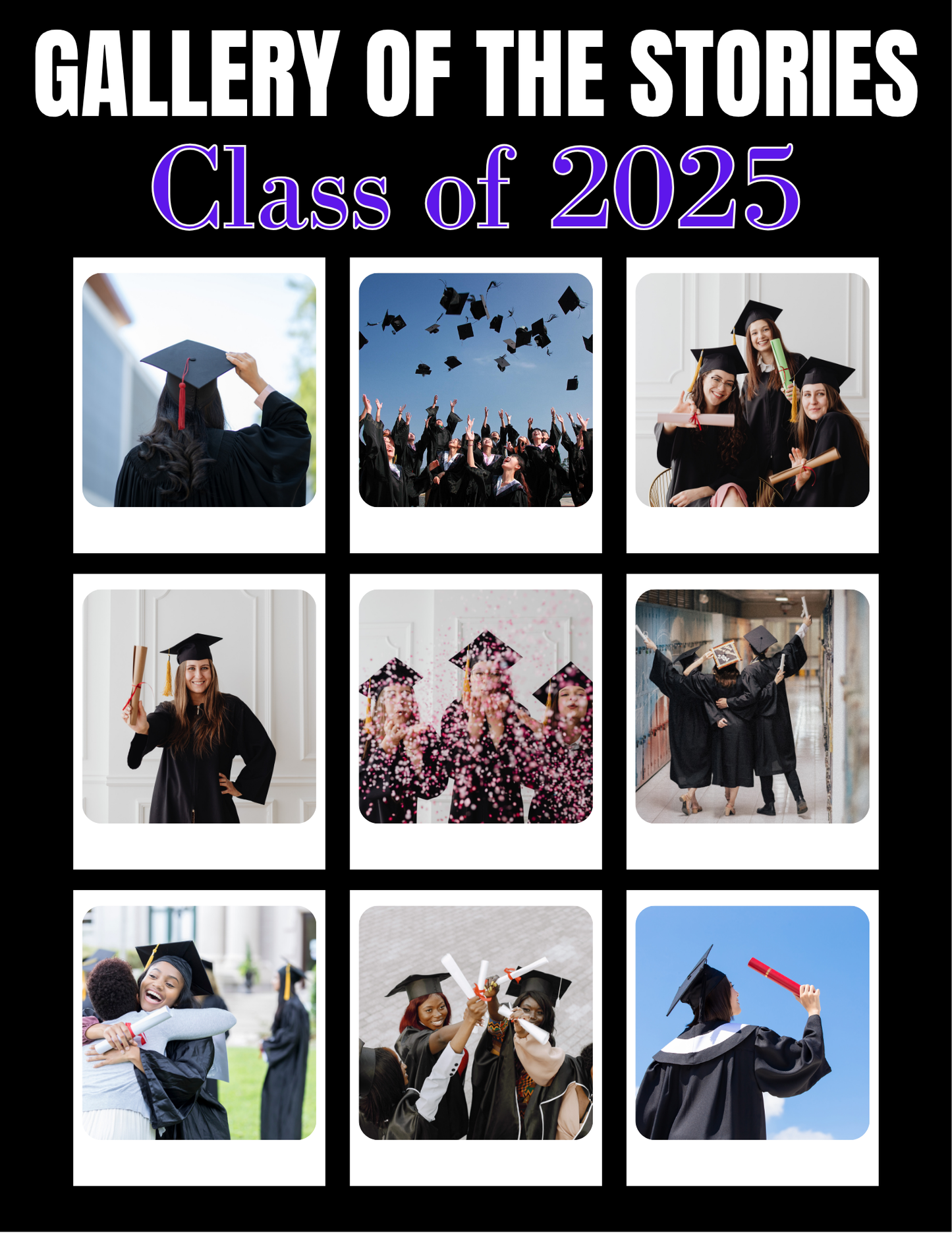 2026 Graduation Magazine Template Bundle | 8-Page Editable Canva Graduation Magazine for Graduates