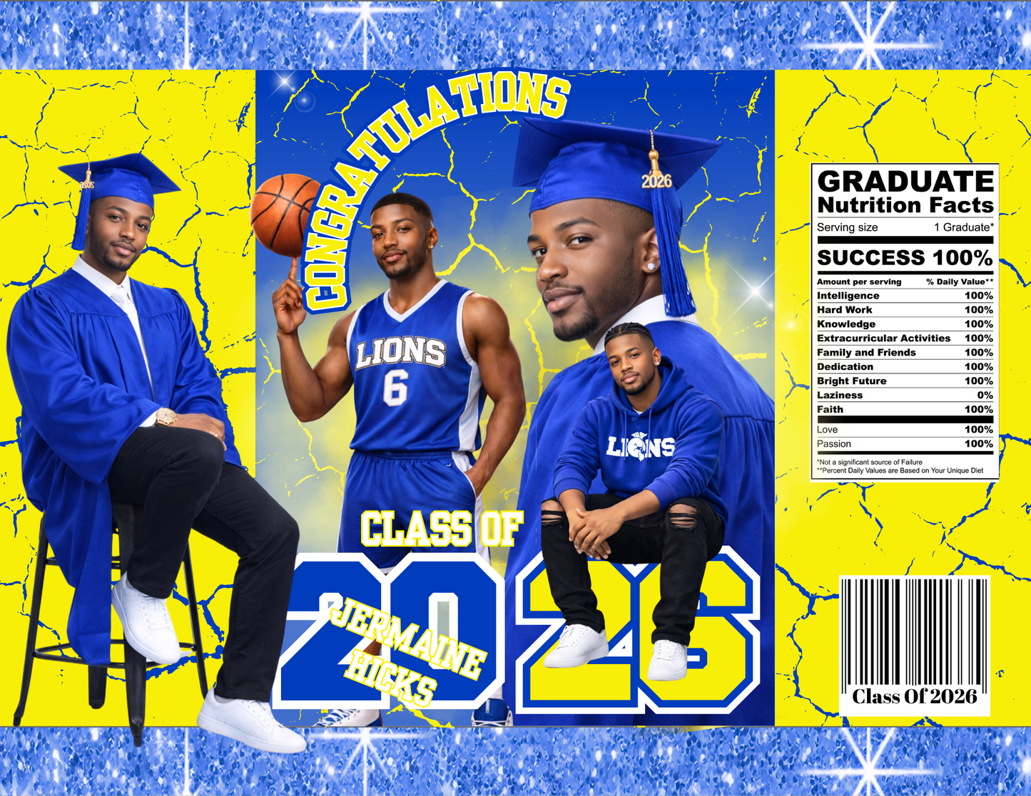 Blue Graduation Party Bundle Template