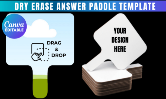 Dry Erase Paddle Template
