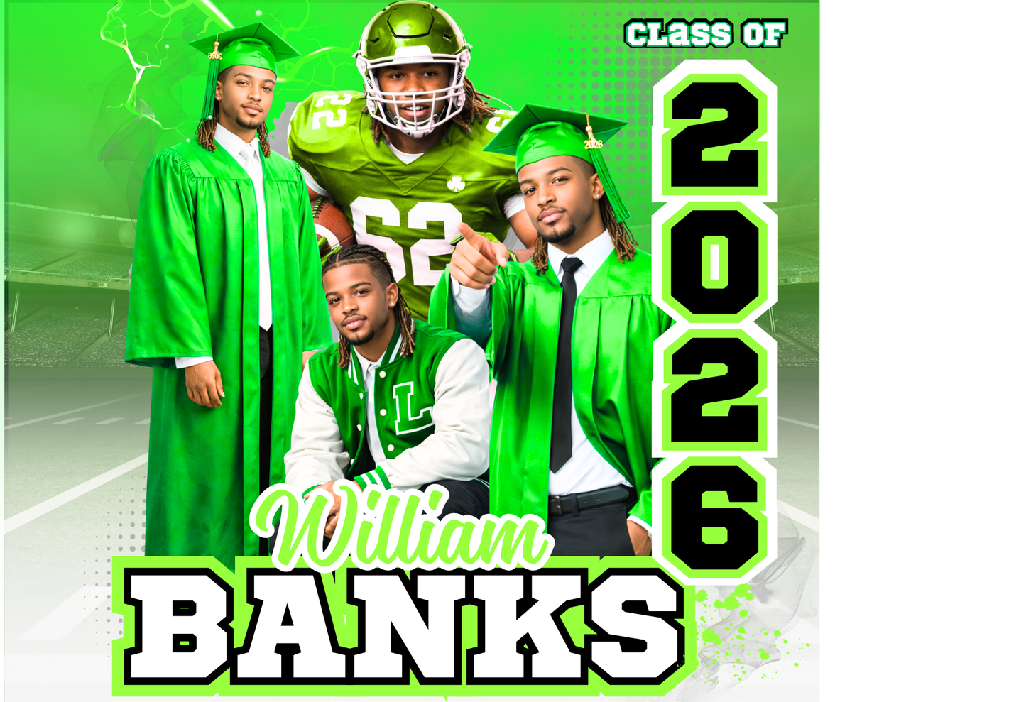 2026 Graduate Pillow Canva Template Bundle