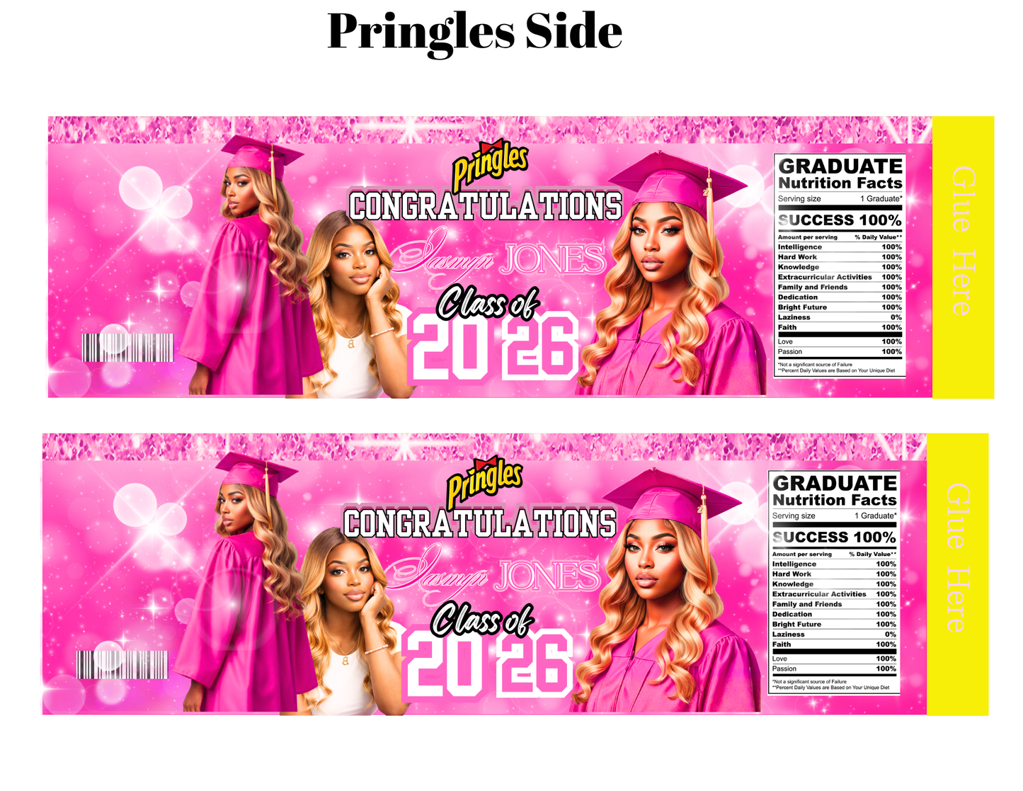 🎓 Pink Graduation Party Favor Bundle Template | Editable Canva Graduation Party Decorations | Class of 2026 DIY Favor Bundle
