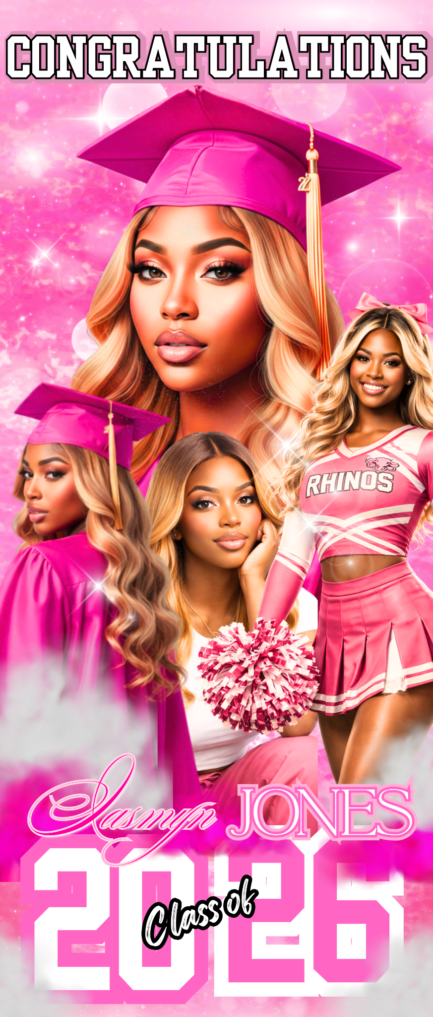 2026 Graduate Retractable Banner Template Bundle